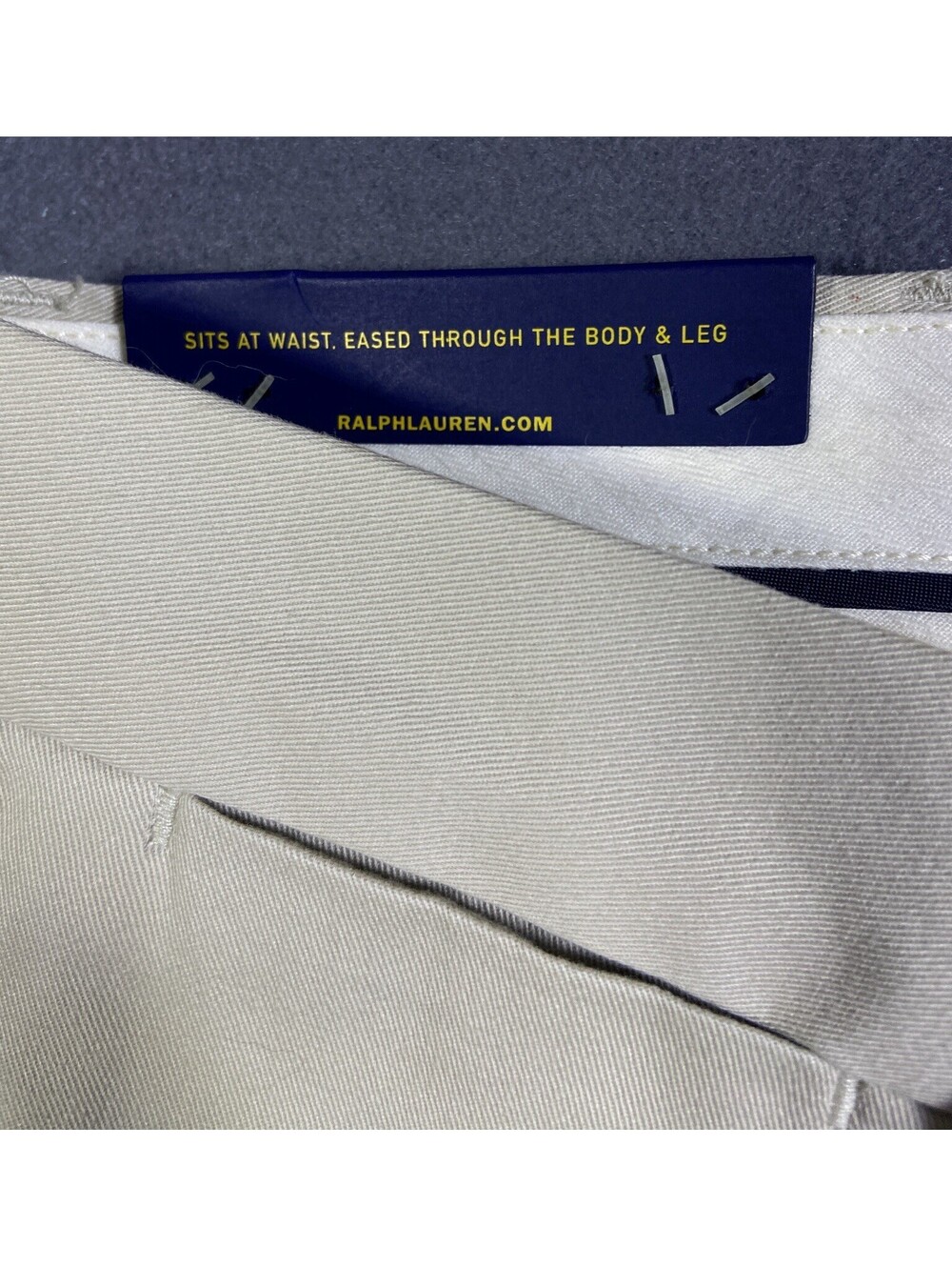 Polo Ralph Lauren Stretch Classic Chino Dress Pants Men 42x36 (34)Tan Preppy NEW - Picture 5 of 13